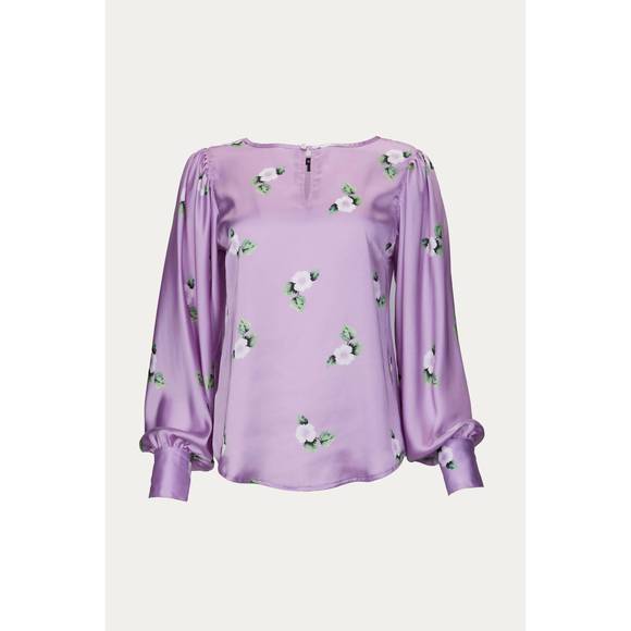 NEW SMYTHE keyhole blouse in orchid - Picture 1 of 3